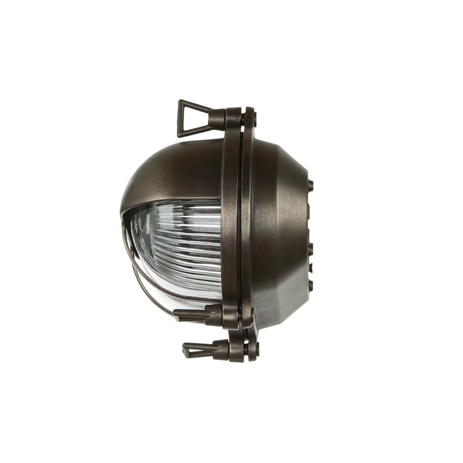 Lampe d'extérieur mur laiton verre Maritim IP64 L : 21 cm E27