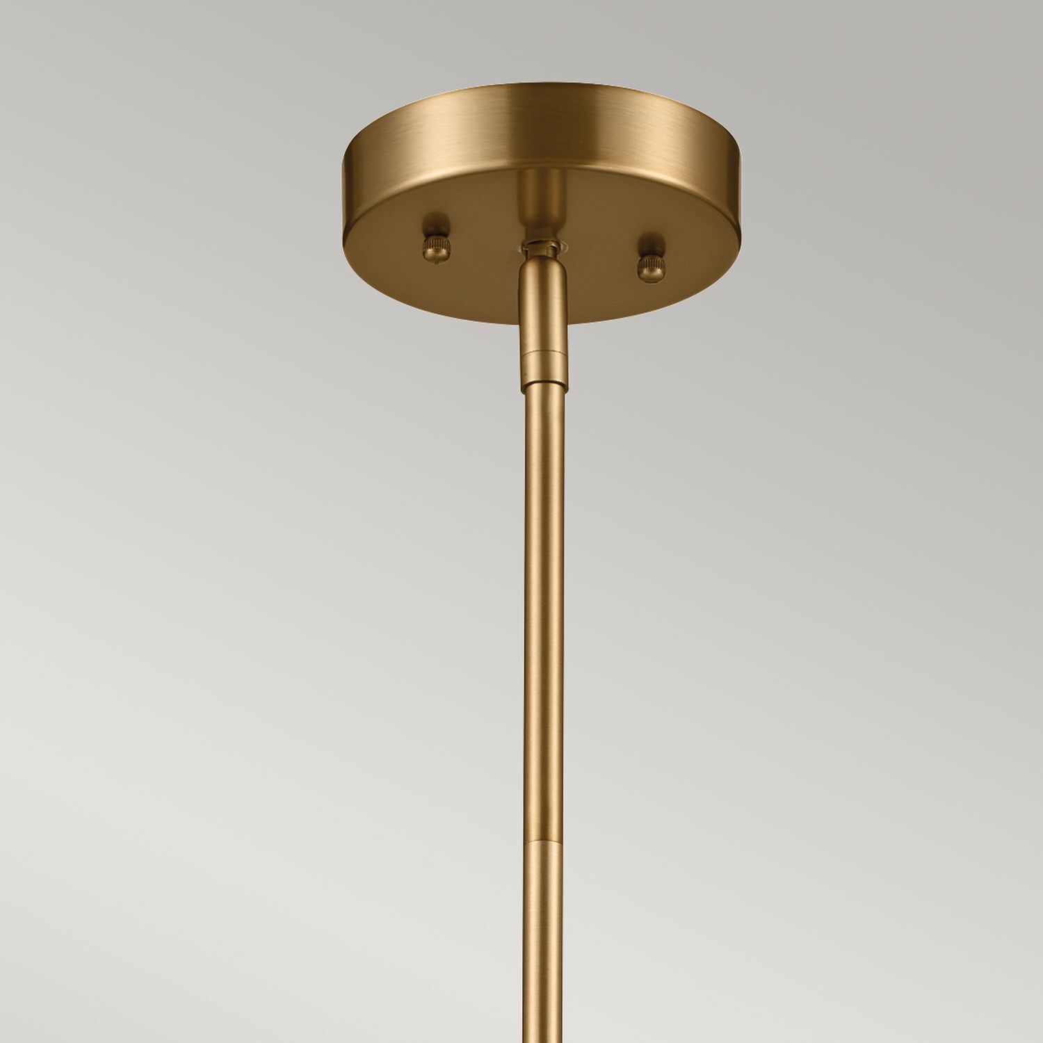 Plafonnier réglable en métal H : max. 114 cm en laiton