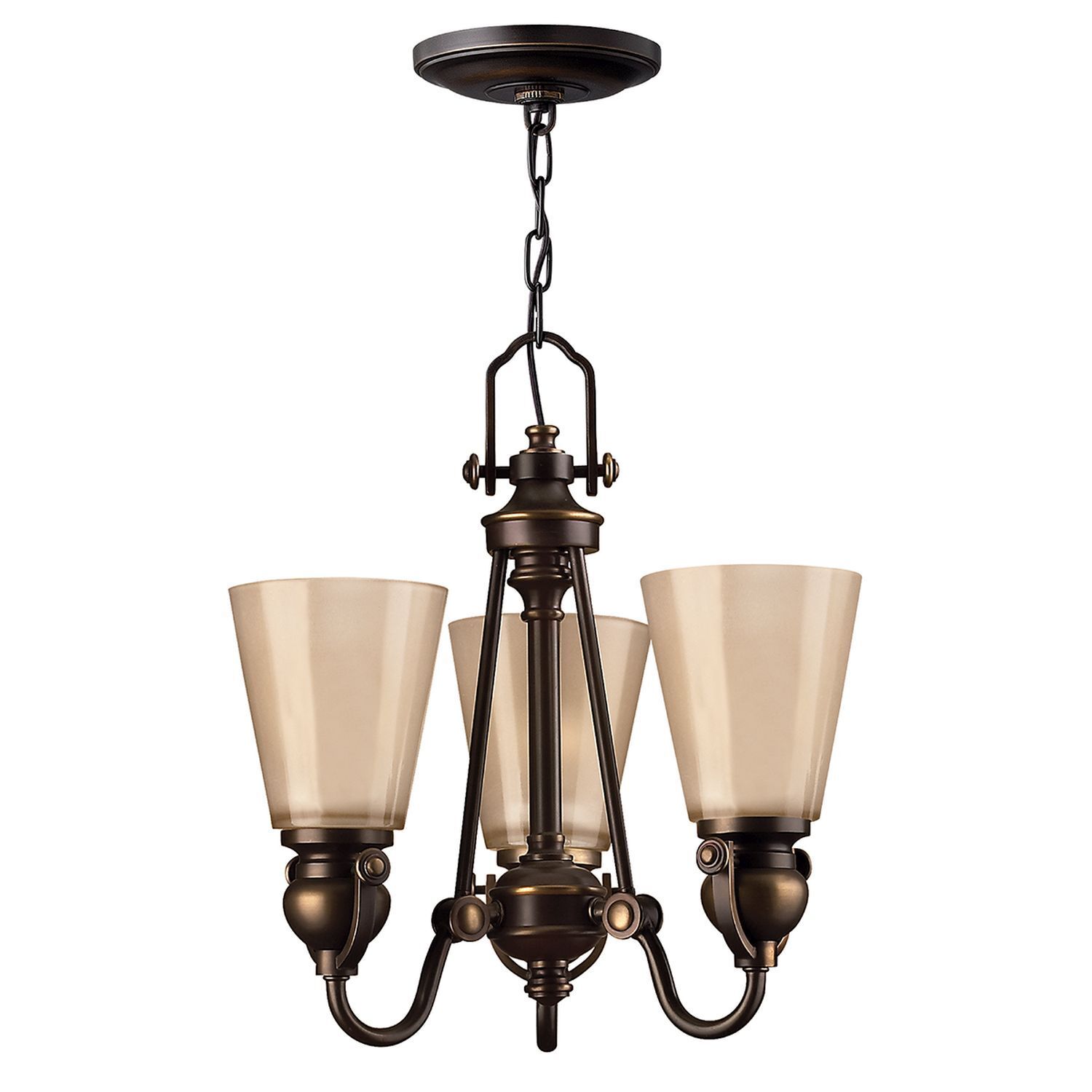 Lustre ANABELL 7 Bronze 3-flmg à raccourcir Lampe