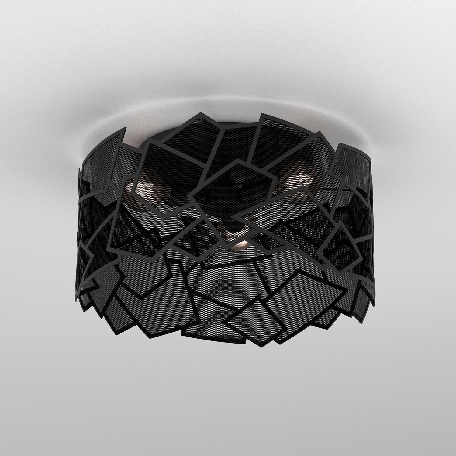 Applique décorative Métal Noir L:49,5 cm Moderne Applique décorative Métal Noir L:49,5 cm Moderne