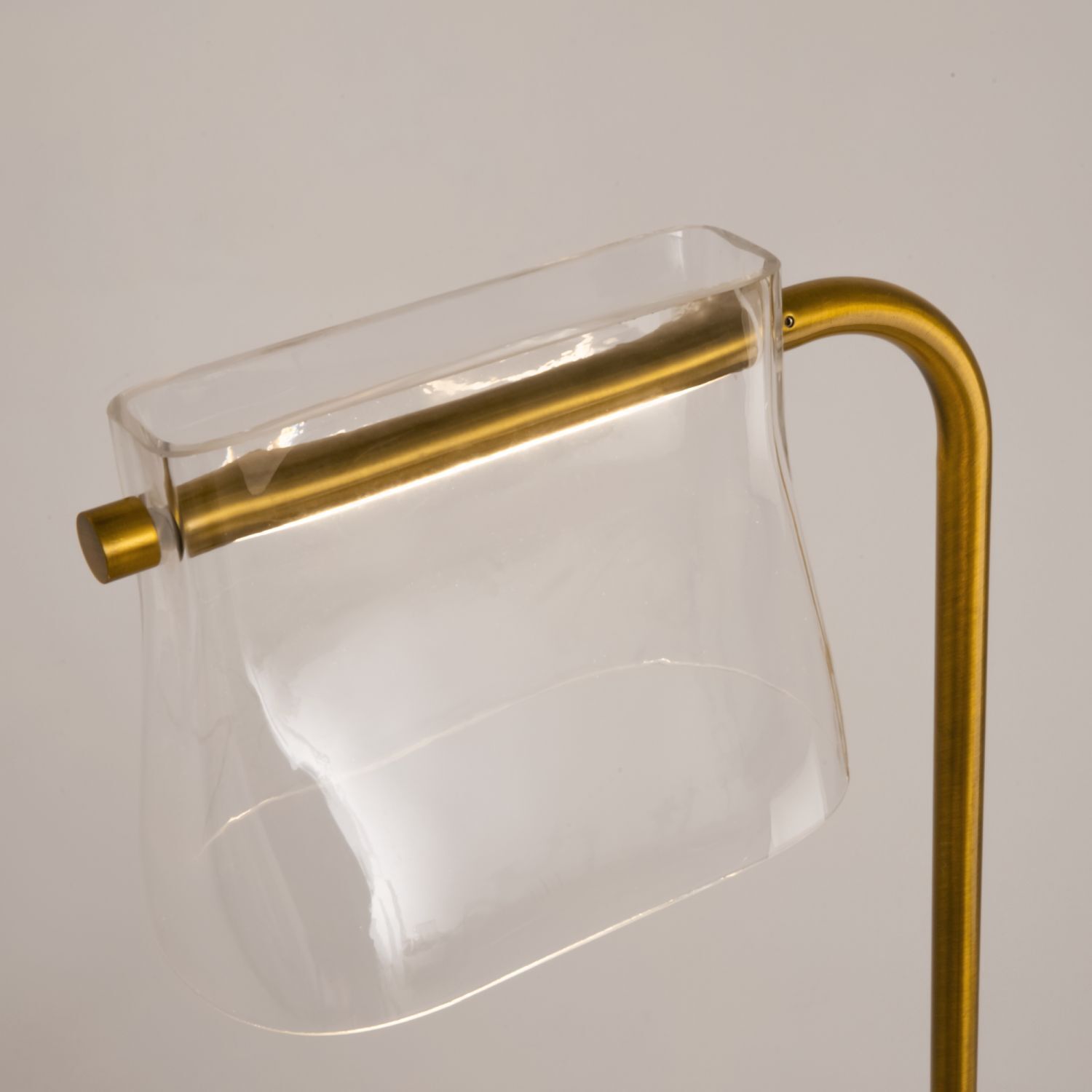 Lampadaire LED verre métal lumière blanc chaud 3000 K Glas, Krug, Lampe