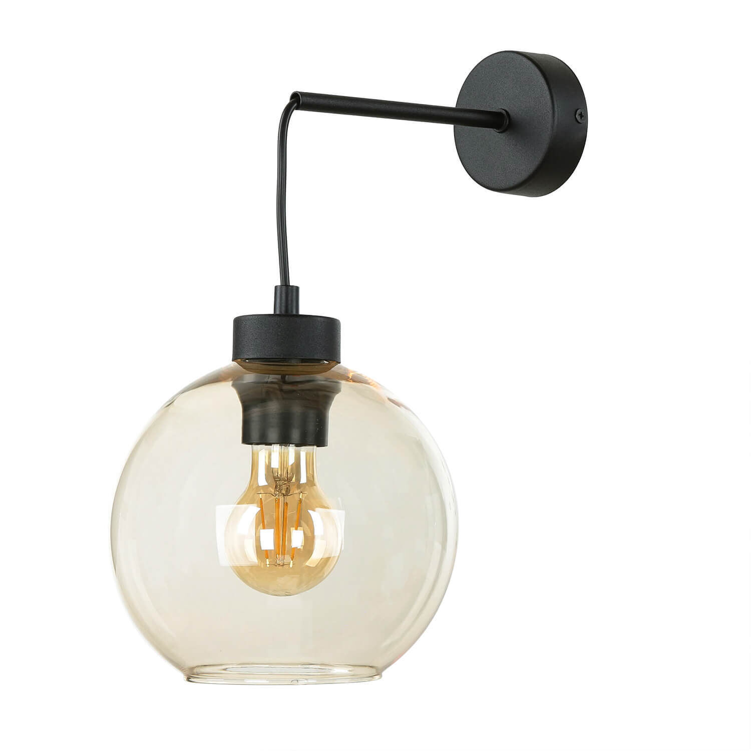 Applique murale KALETE ambre Lampe de couloir E27