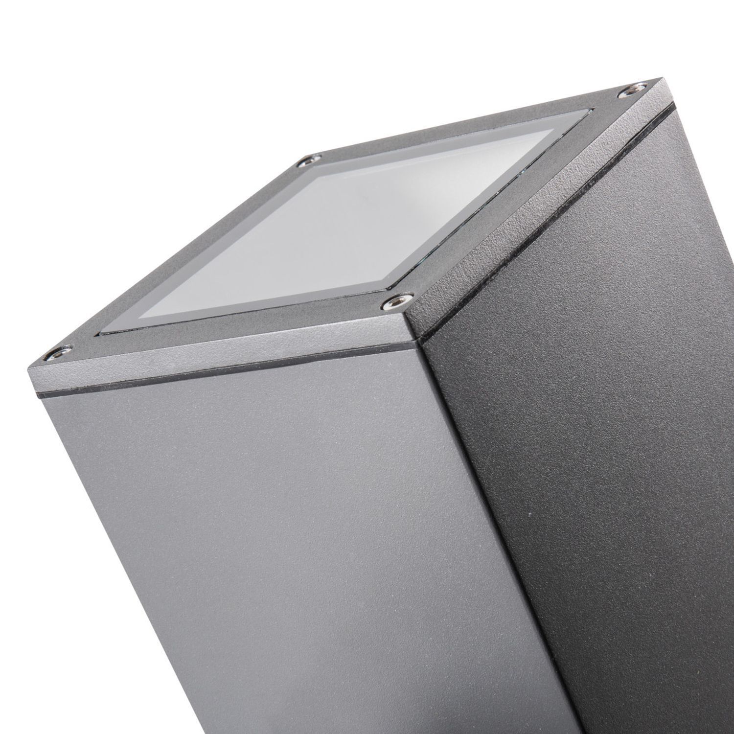 Lampe d'extérieur murale anthracite E27 aluminium verre MAIRI