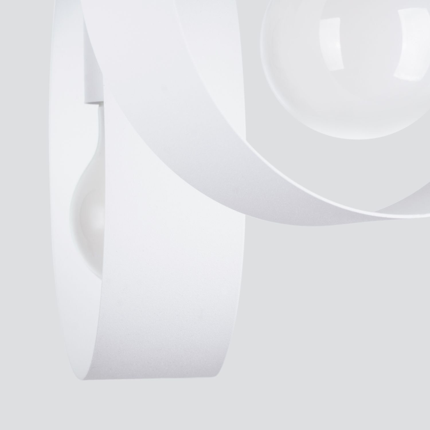 Plafonnier Blanc Ø 30 cm 3-flamme E27 Métal Moderne