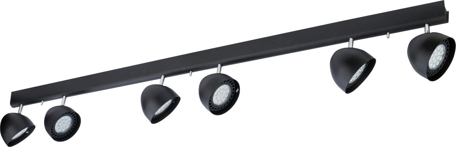 Spot noir 6-flmg 75W VESPA lampe de salon