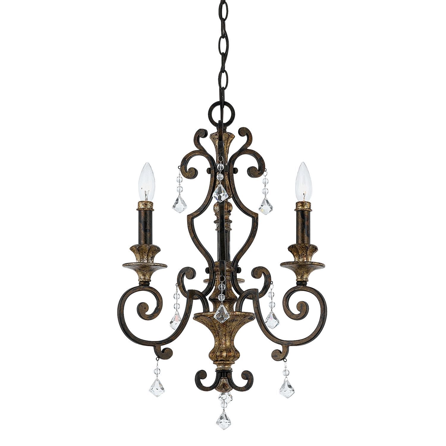 Lustre GOTICA 4 Bronze 3-flmg Lampe design