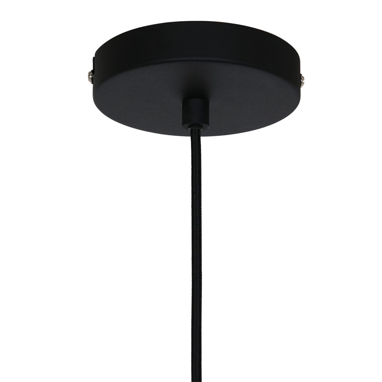 Suspension noire en métal L:50 cm rond E27 Moderne Suspension noire en métal L:50 cm rond E27 Moderne