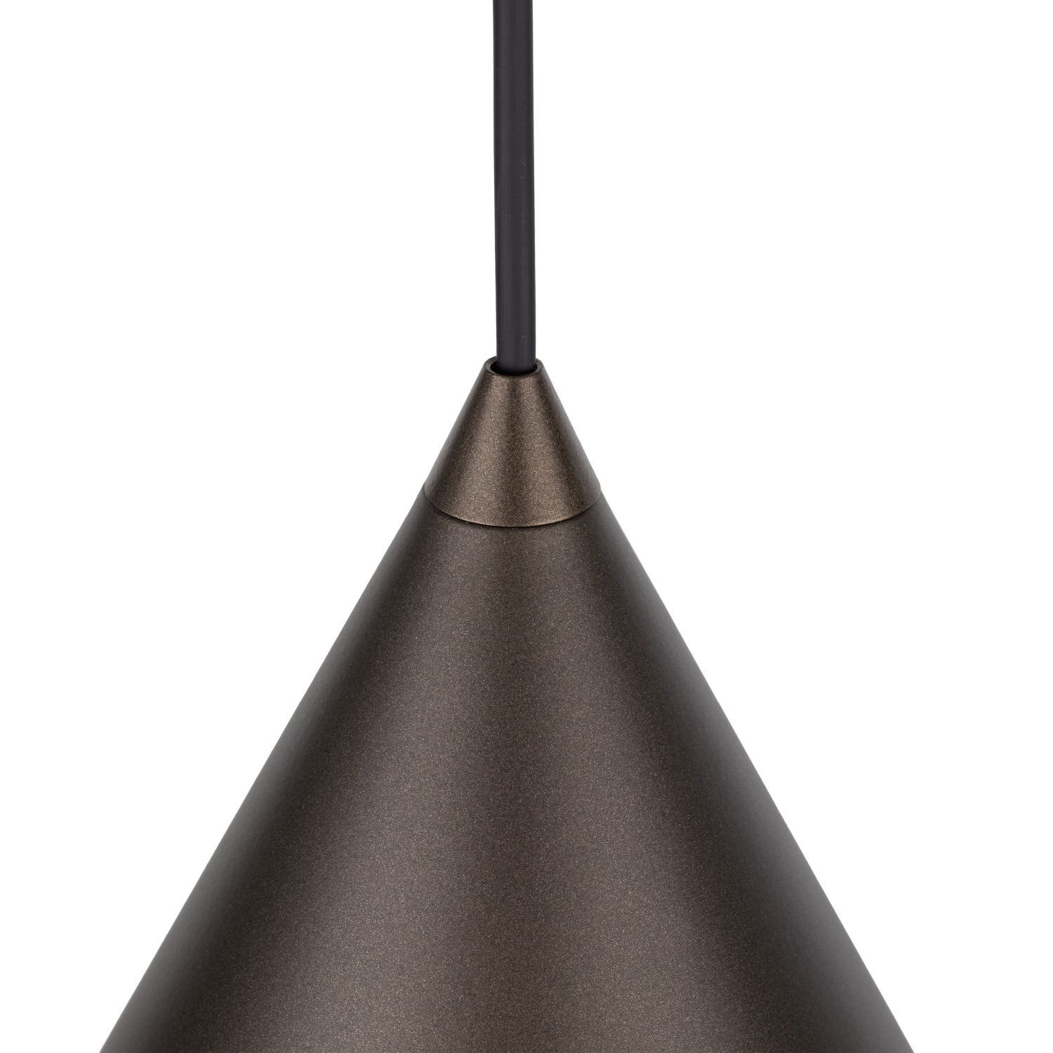 Hängeleuchte Metall Ø 32 cm Kegelschirm E27 Retro Design Beleuchtung, Lampe
