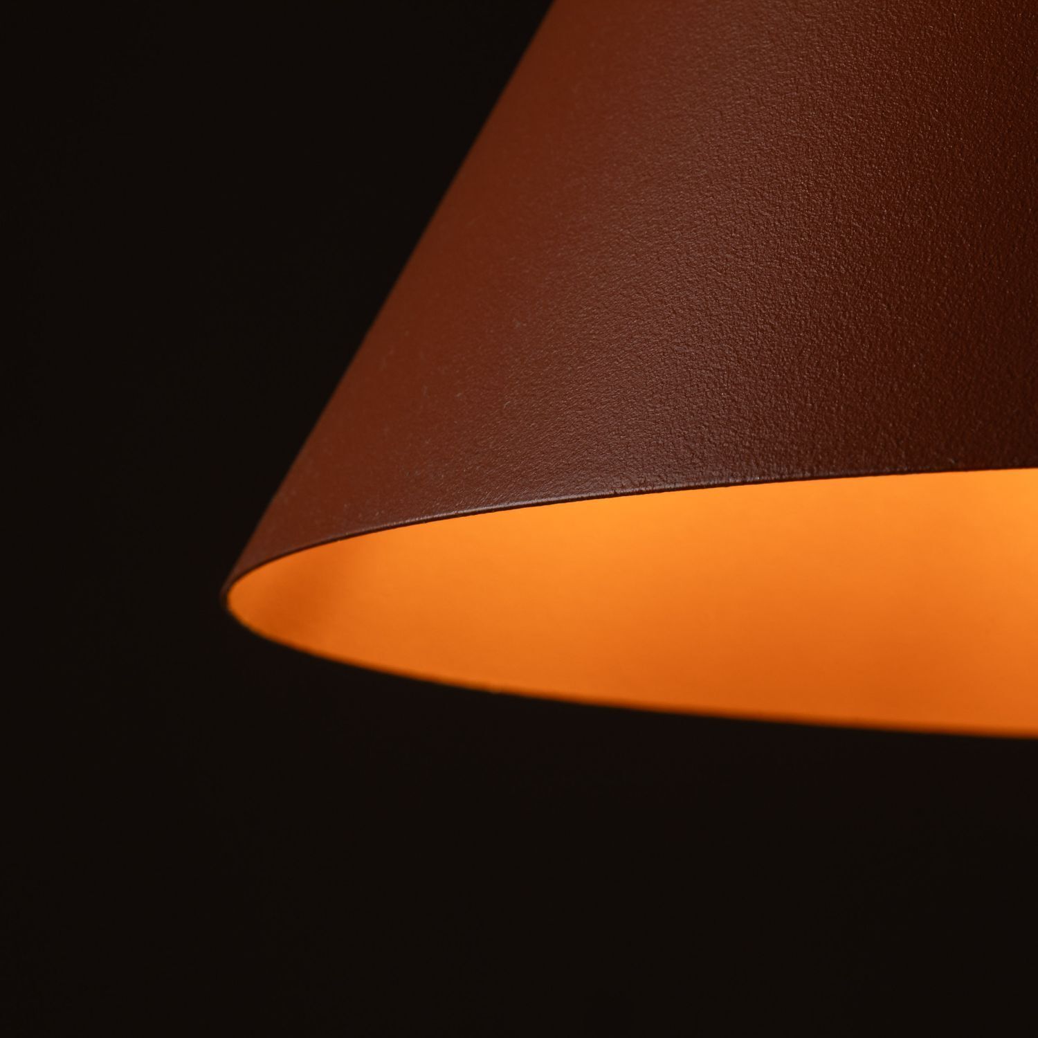 Lampe à suspendre métal rouge Ø 25 cm H : max. 160 cm E27 Retro