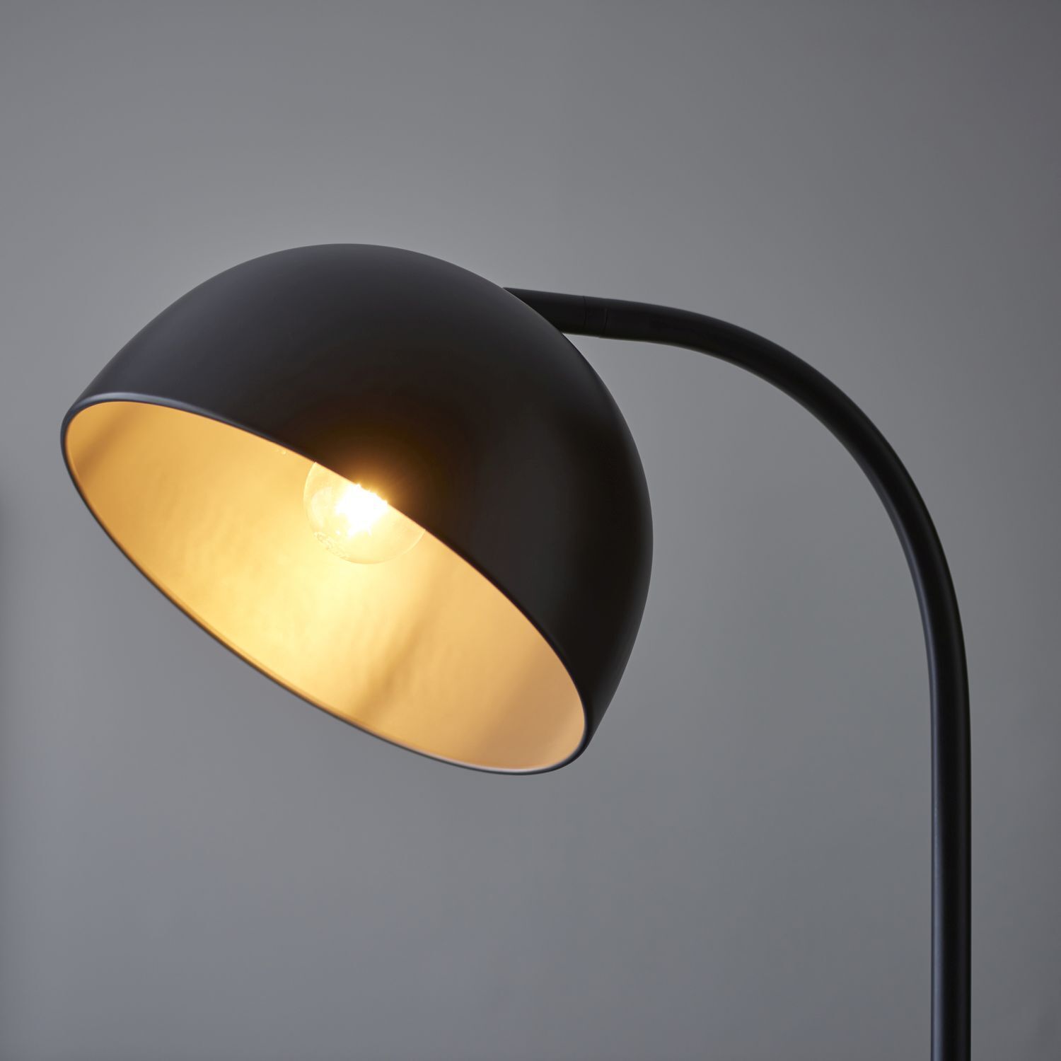 Lampadaire métal 163 cm abat-jour ajustable noir E27