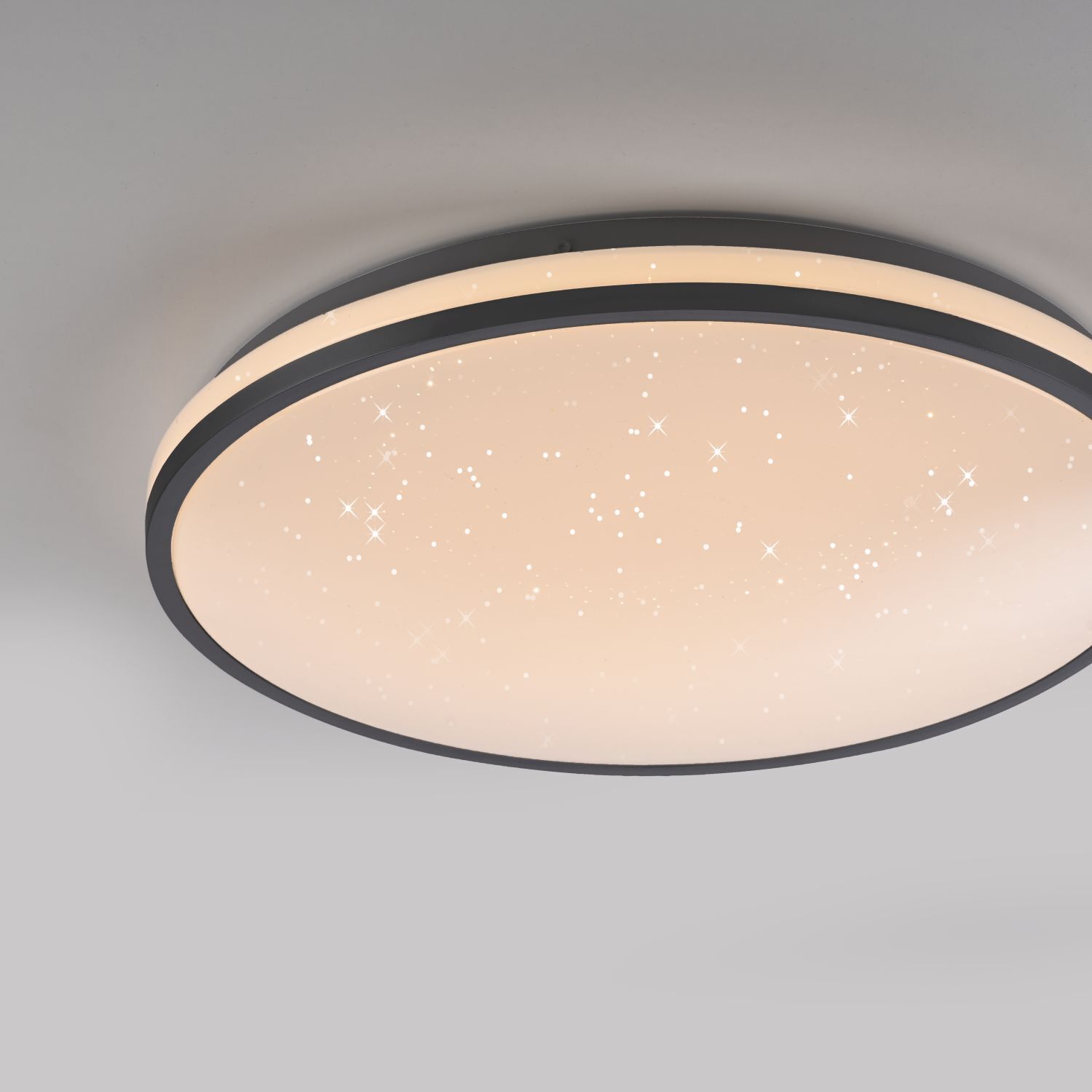 Plafonnier LED Ciel de nuit noir 3000 K intensité lumineuse variable