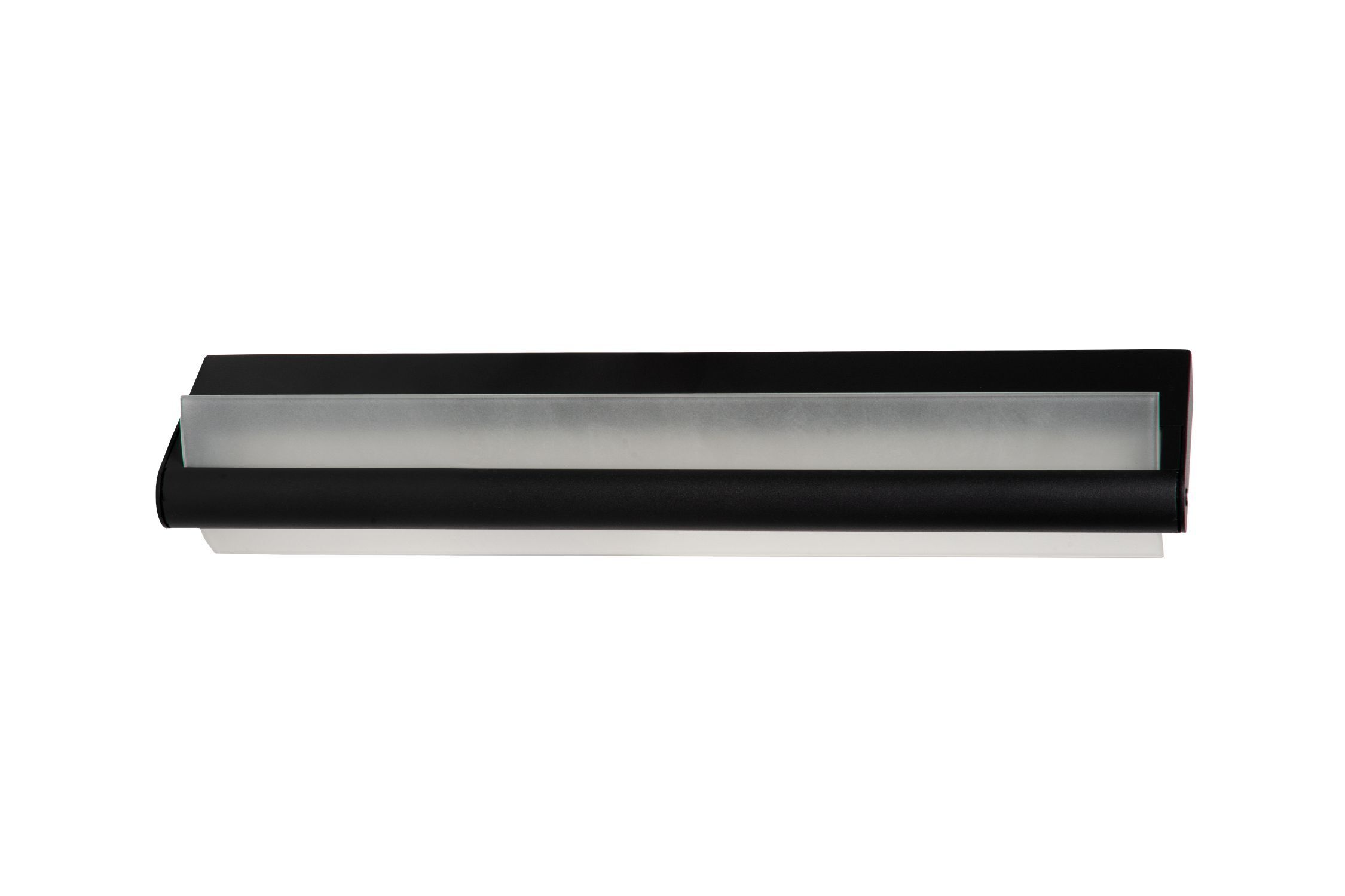 LED Wandleuchte Schwarz 3000 K IP44 L:45 cm edel Ablage