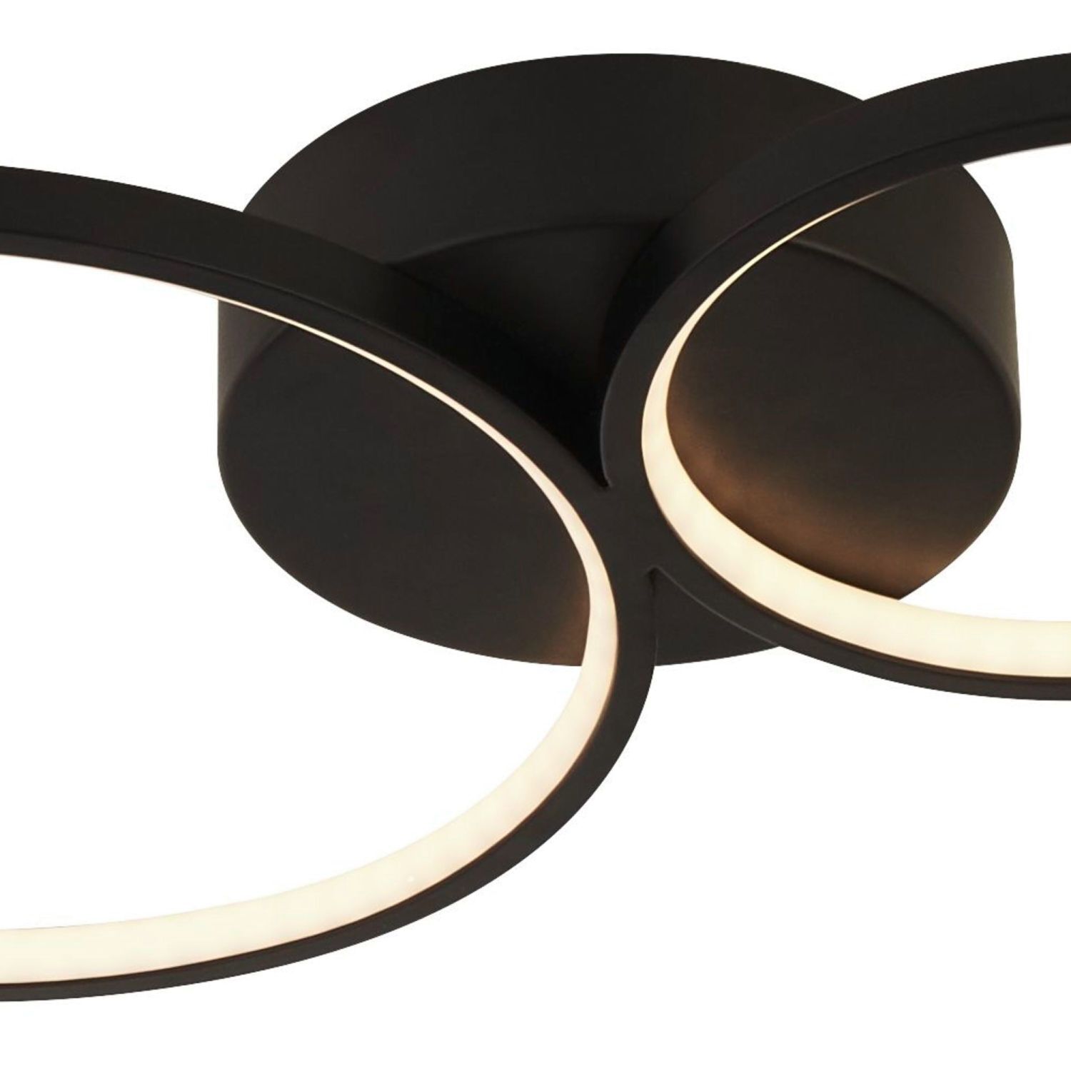 LED Plafonnier 3000 K L : 98 cm dimmable noir blanc