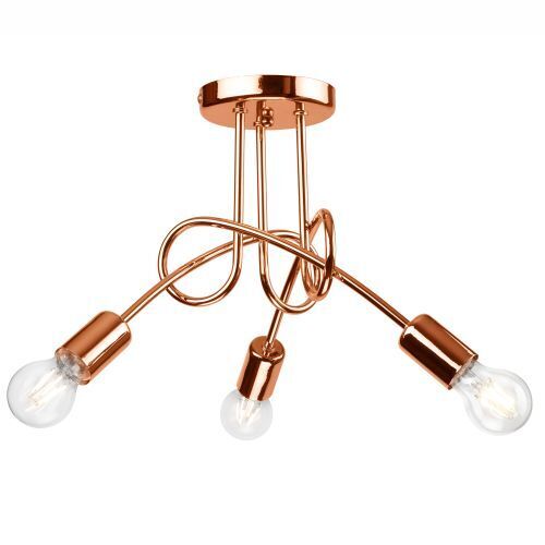Plafonnier moderne en cuivre Lampe de salon