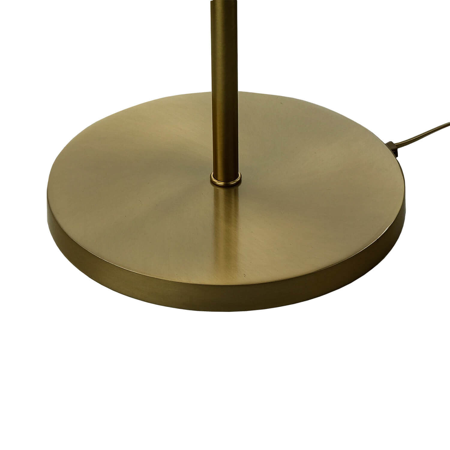 Lampadaire TRIVIA bronze clair blanc laiton véritable verre