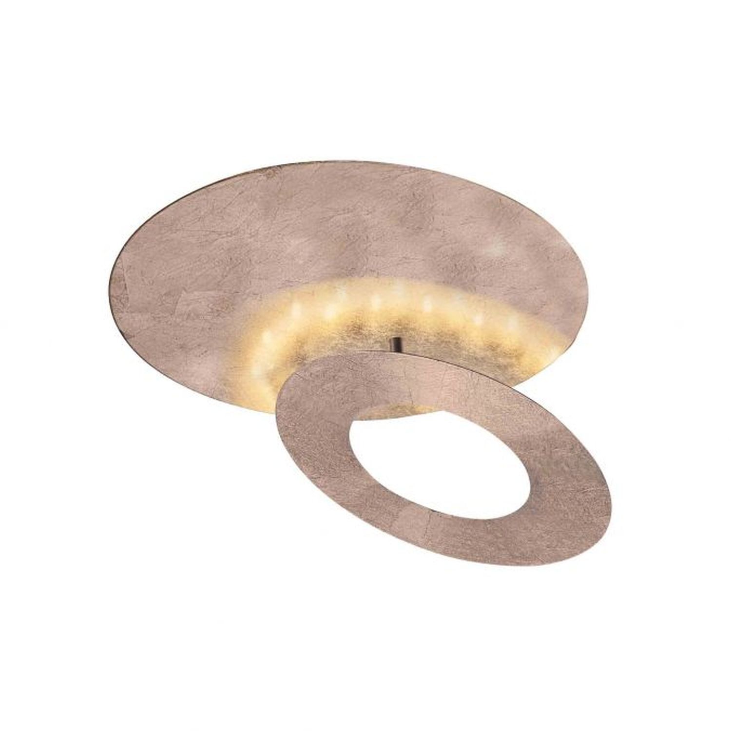 Stilvolle LED Deckenleuchte schwenkbar 6 W in Blattgold Bronze, Deckenleuchte