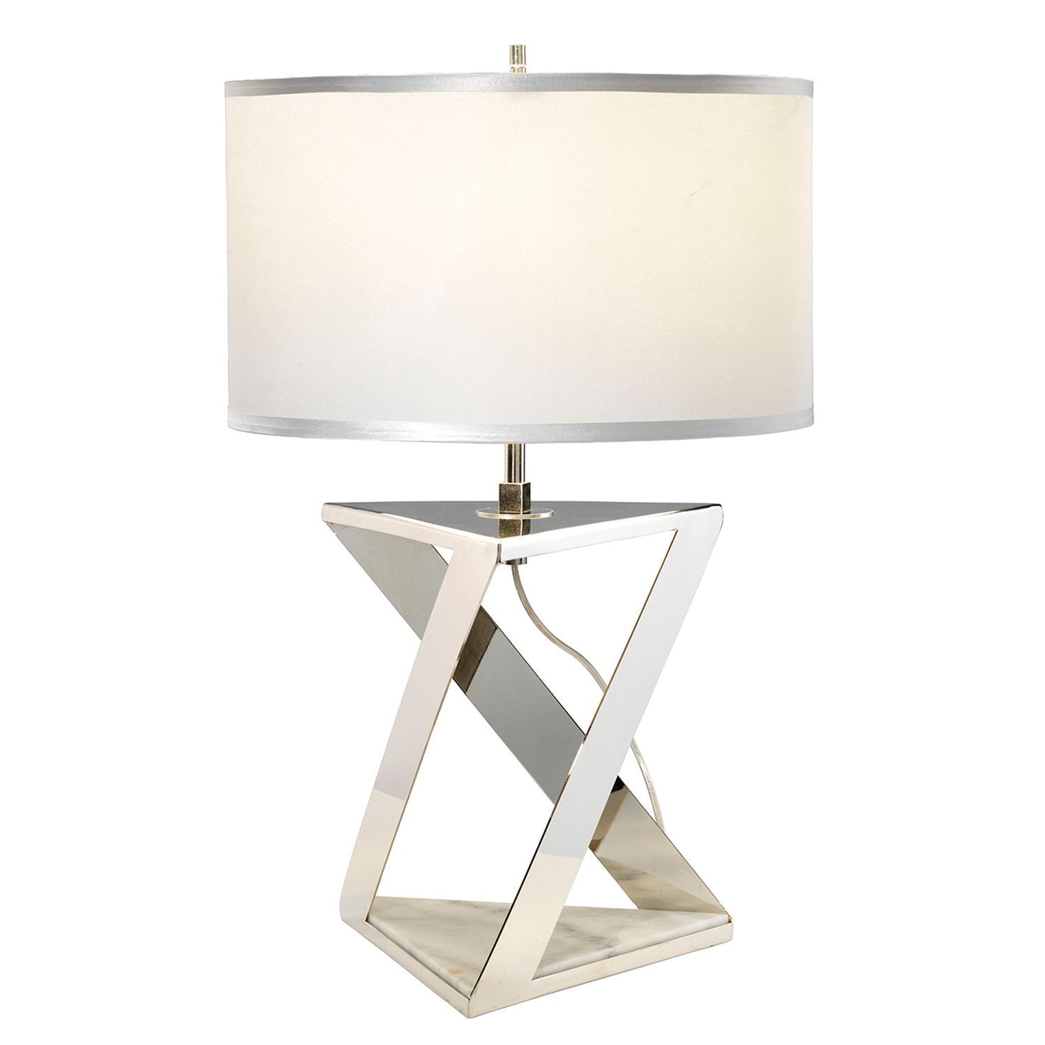 Lampe de table design pied en marbre contemporain 71cm de haut MARBLE