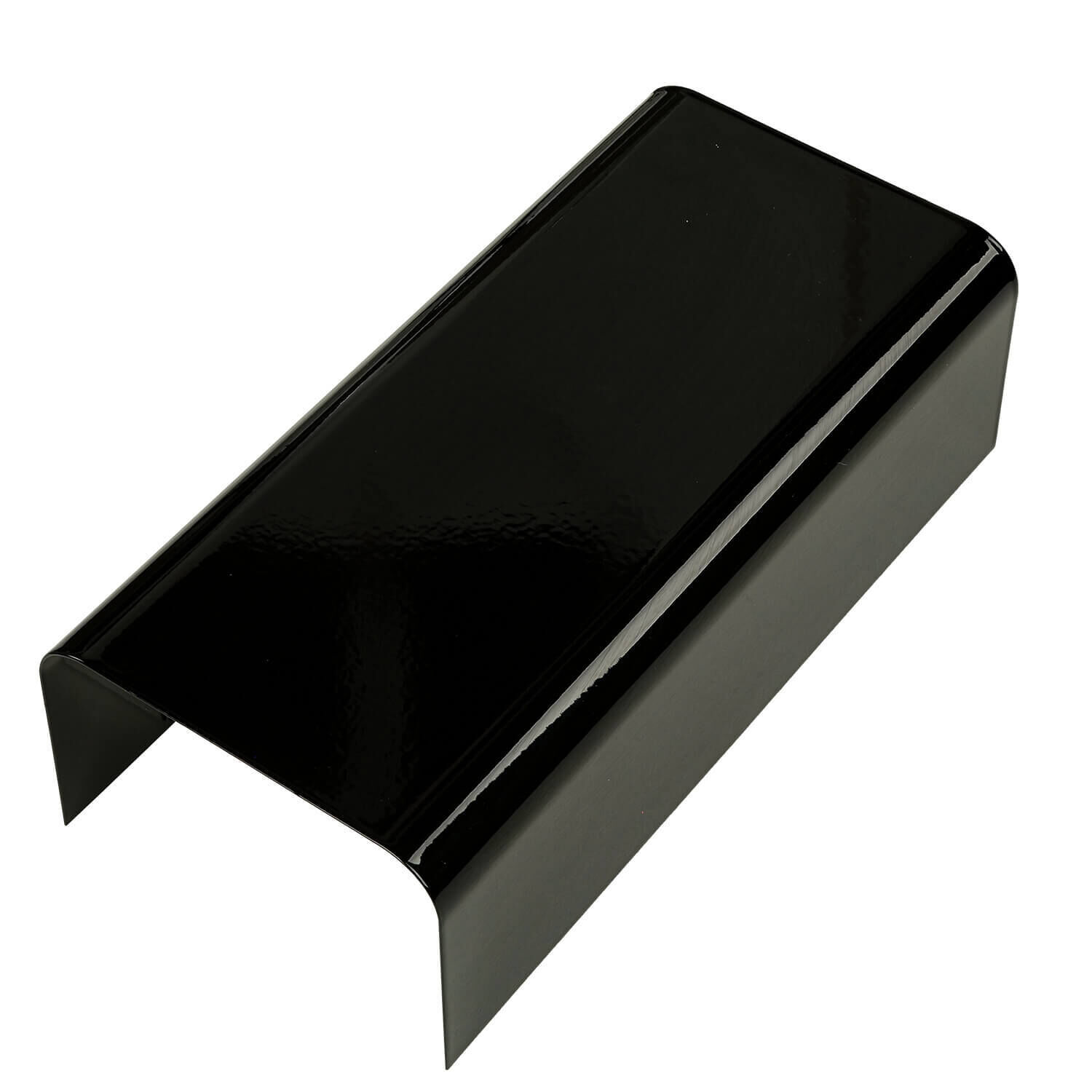 Schubladenstopp, Holzstopp, Schubladenführung, Schwarz, Eckig