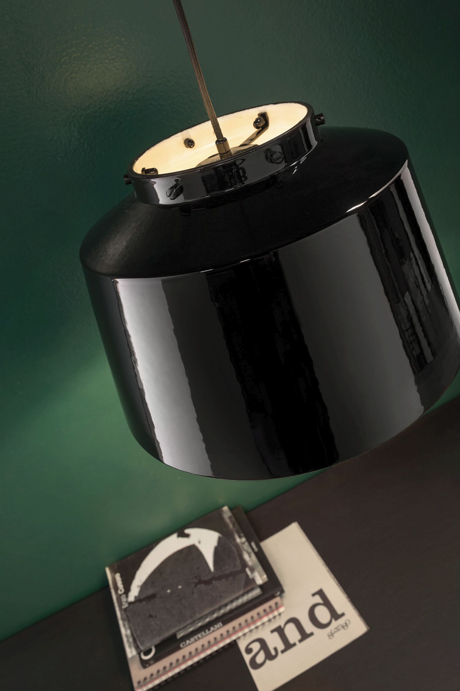 Lampe à suspendre métal céramique E27 D : 23 cm H : max. 137 cm Lampe, Lampenschirm