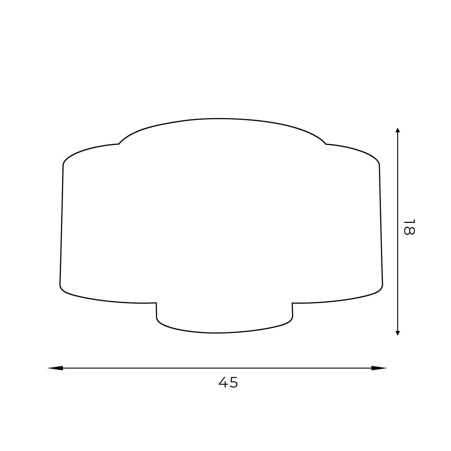 Plafonnier Blanc Tissu Métal E27 rond Ø45 cm faible éblouissement