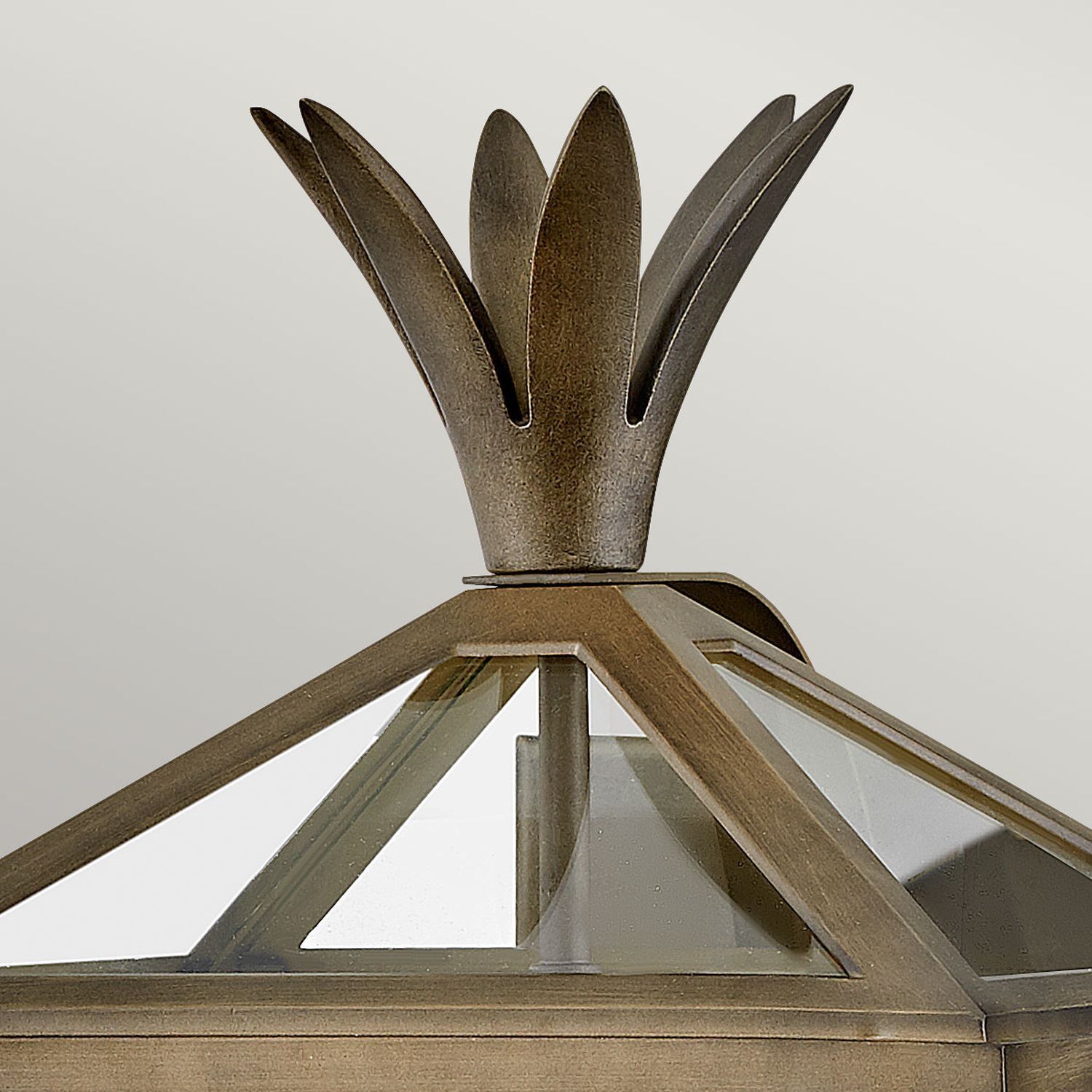 Lampe d'extérieur Vintage Bronze Antique 2x E14 IP44 Aluminium Verre Lampe, Besteck