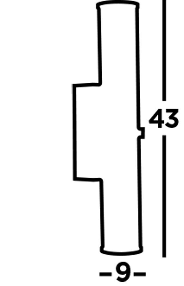 LED Spiegelleuchte IP44 Glas H: 43 cm Klar Schwarz 3000 K LED Spiegelleuchte IP44 Glas H: 43 cm Klar Schwarz 3000 K