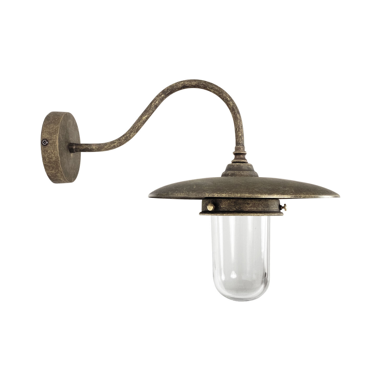 Applique extérieure en bronze antique mat IP44 E27 laiton