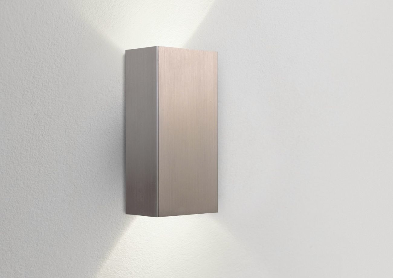 Applique murale METALLICO en nickel mat 2flmg