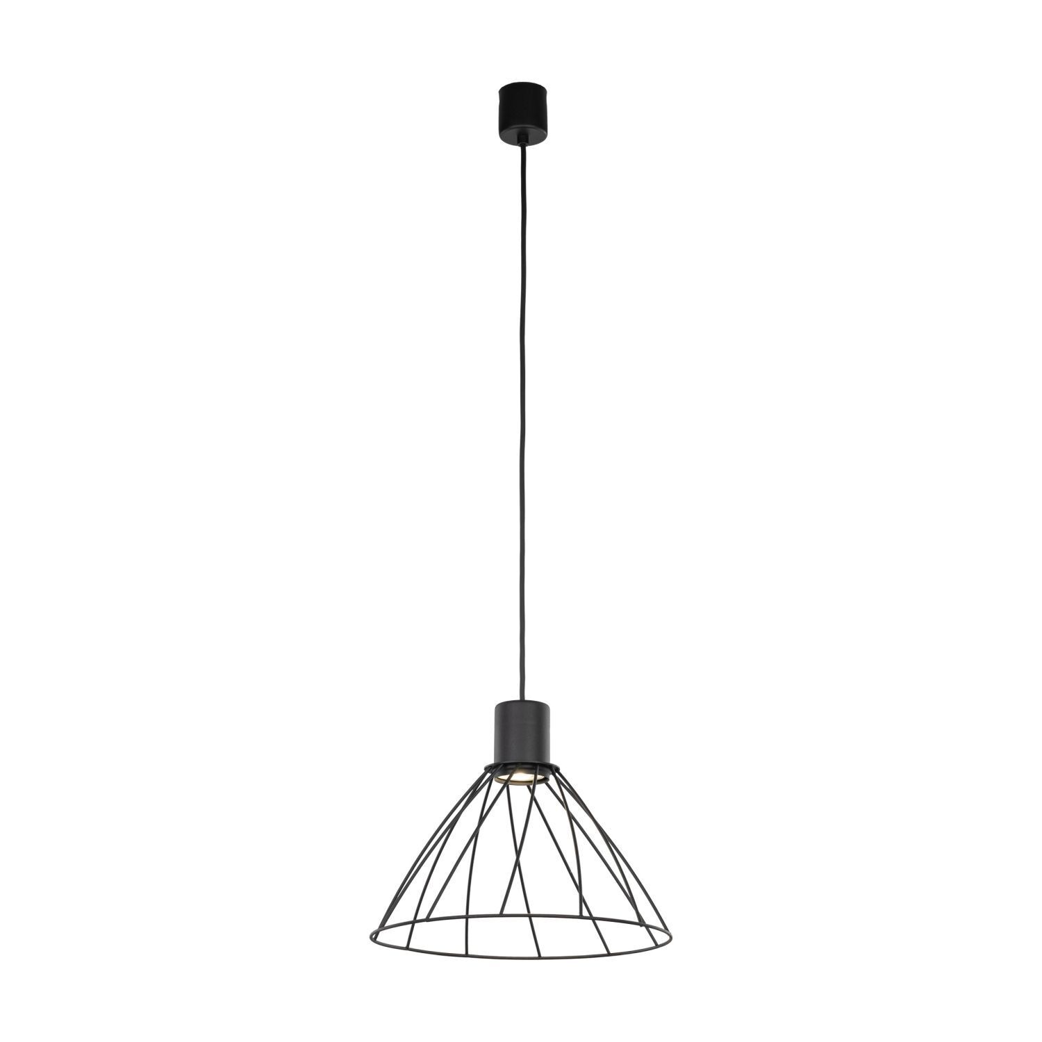 Suspension Métal Noir Ø 29,5 cm H : max. 165 cm GU10