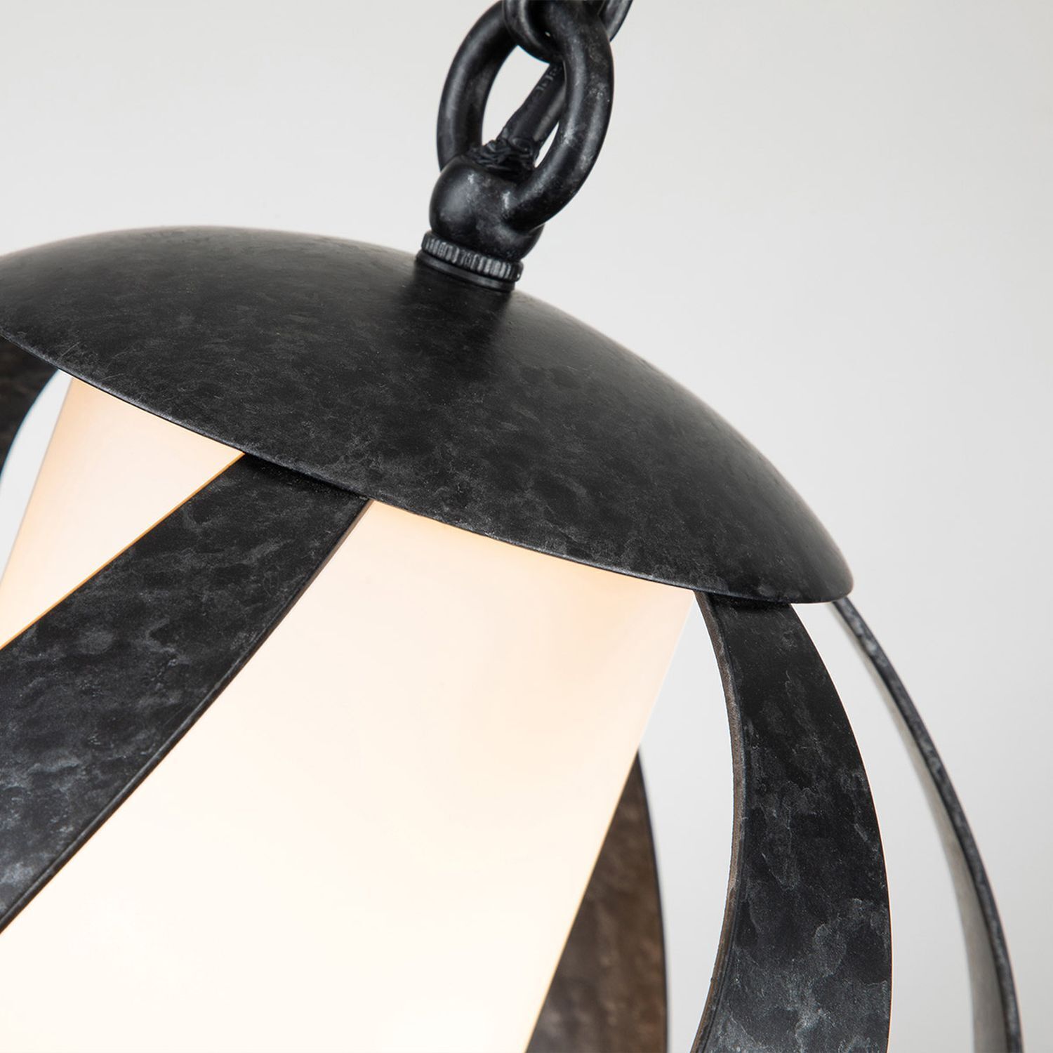 Lampe d'extérieur verre métal E27 IP44 H : max. 287,3 cm Moderne