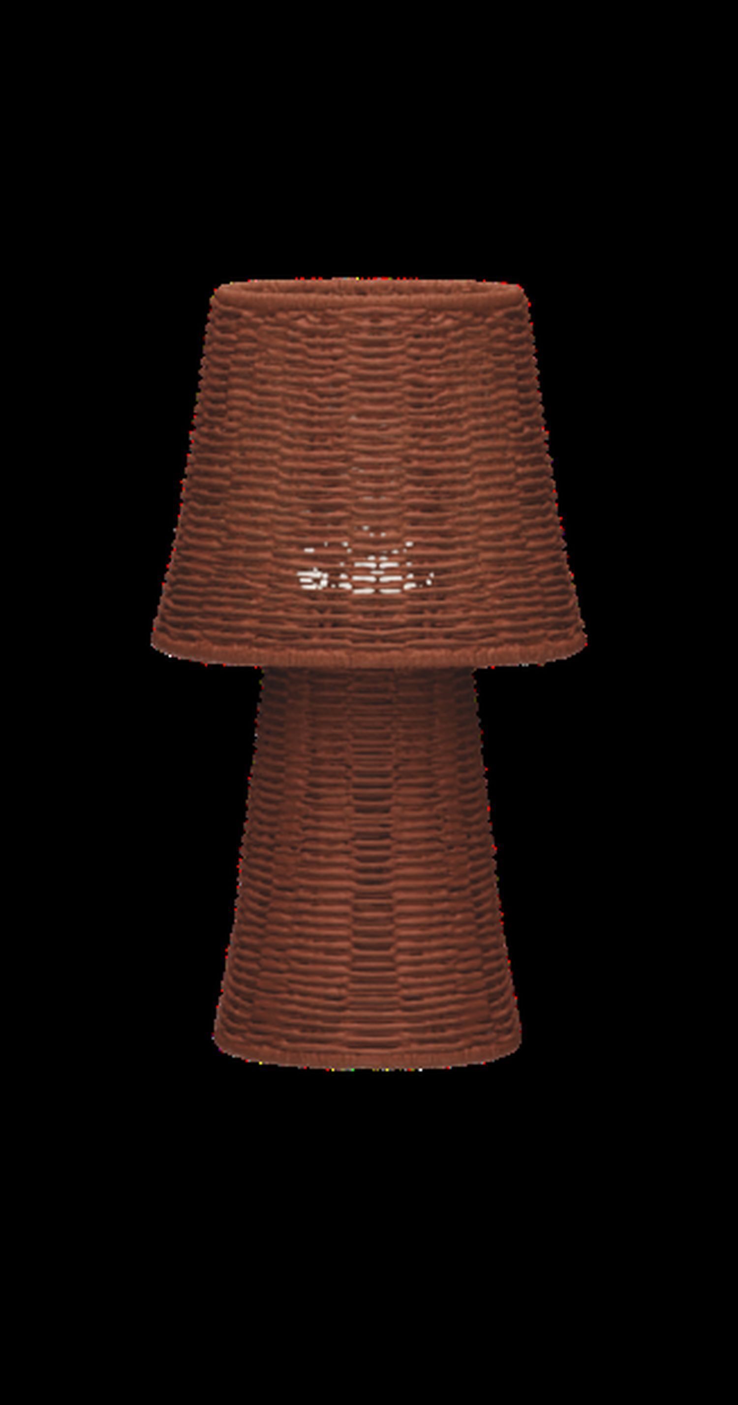 lampe, tischlampe, braun, gewebte textur, nachtlicht