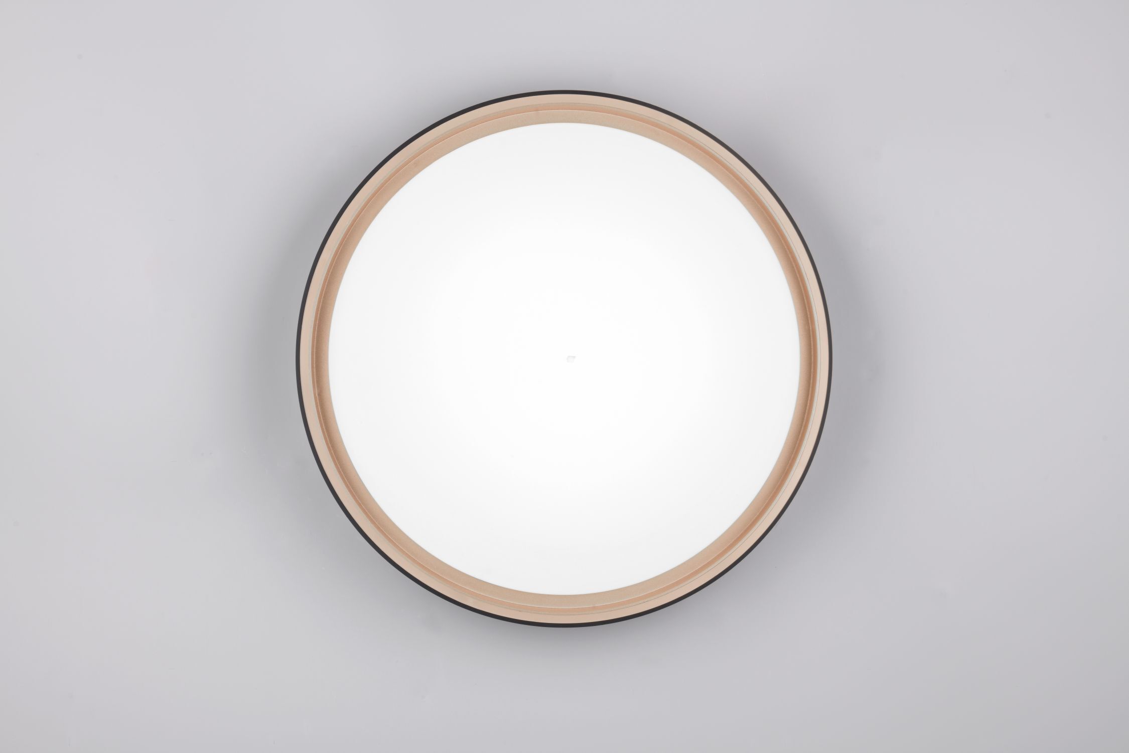 LED Deckenleuchte rund Ø40 cm Schwarz Gold 24 W 2500 lm Photographie, Teller