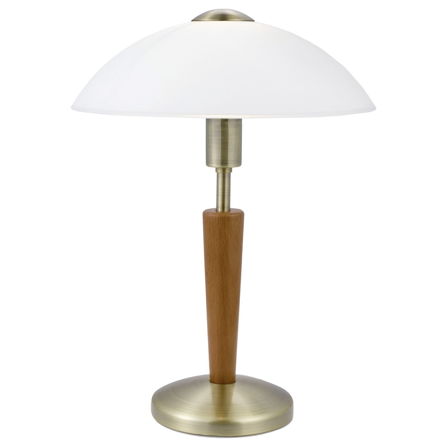 Lampe de table à intensité variable Noyer Ø26cm