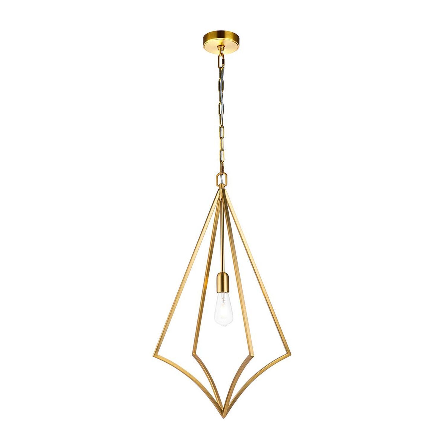 Suspension métal L : 48,9 cm en laiton E27 réglable