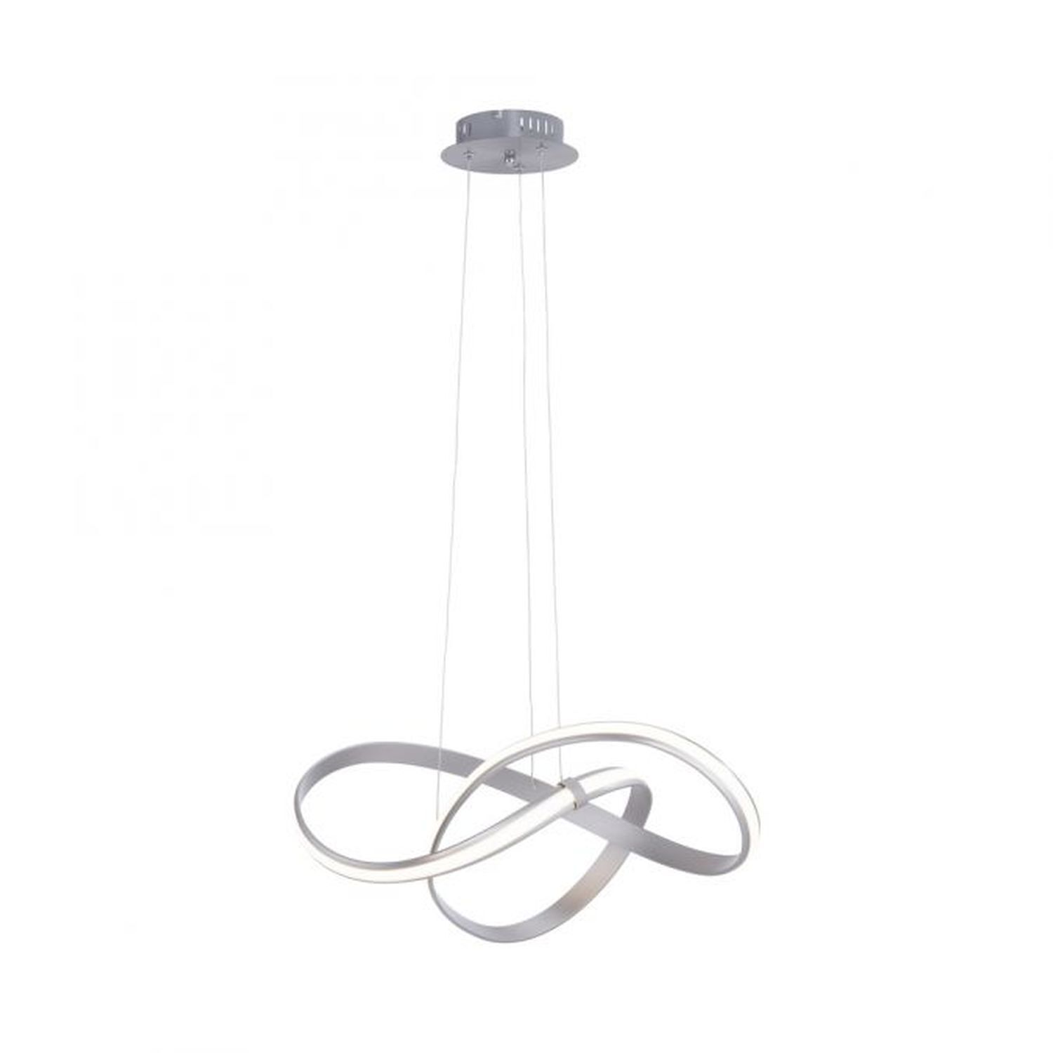 Suspension LED incurvée en acier 3000 K dimmable