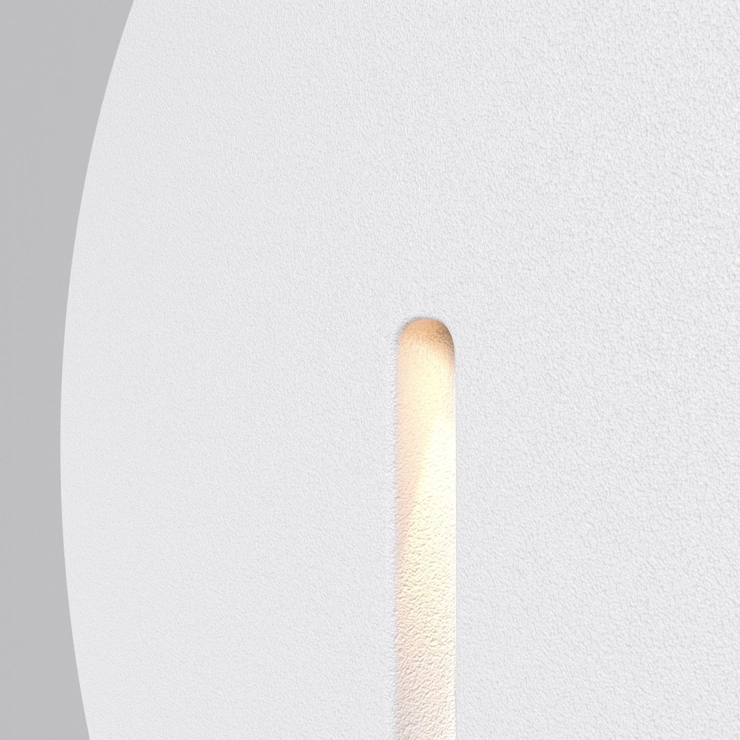 Applique murale LED encastrée Aluminium IP54 ronde Ø 7 cm Blanc Applique murale LED encastrée Aluminium IP54 ronde Ø 7 cm Blanc