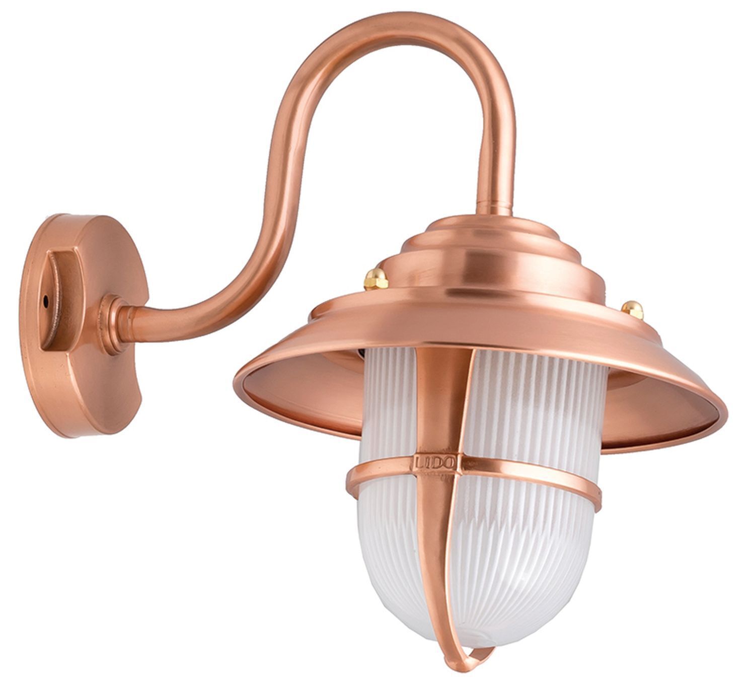 Lampe murale cuivre IP64 laiton véritable terrasse maison