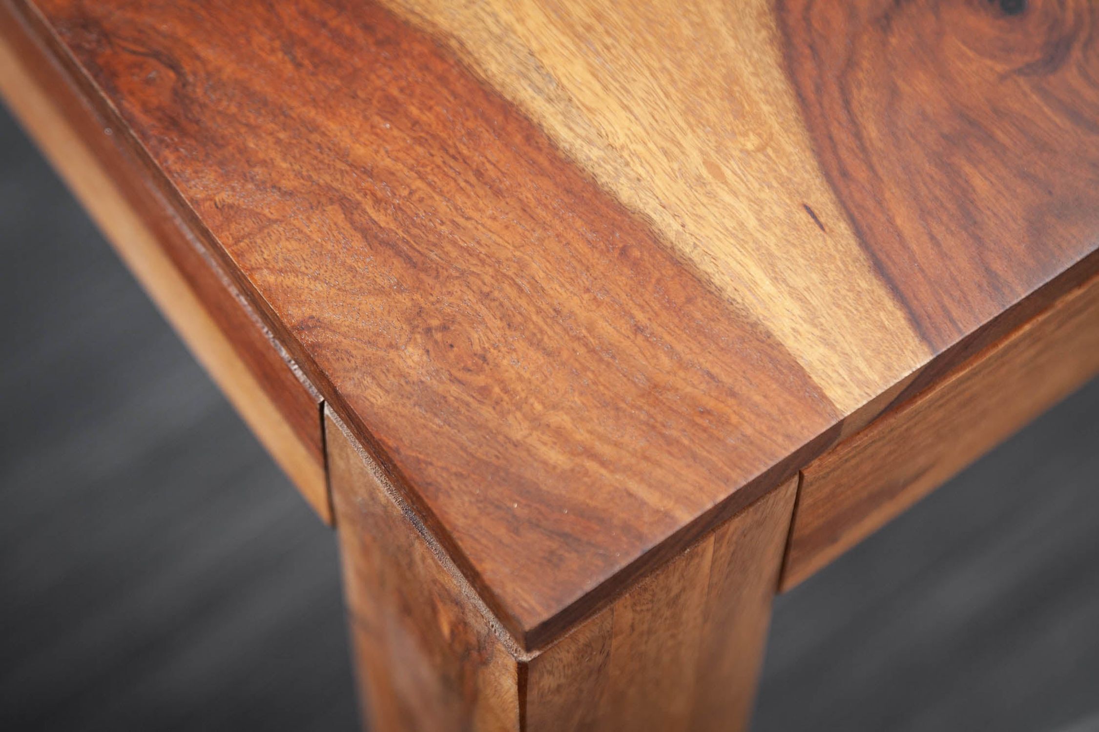 Table de salle à manger en bois de sheesham naturel 120 x 70 cm Hartholz, Holz, Gebeiztes Holz, Innenarchitektur, Sperrholz