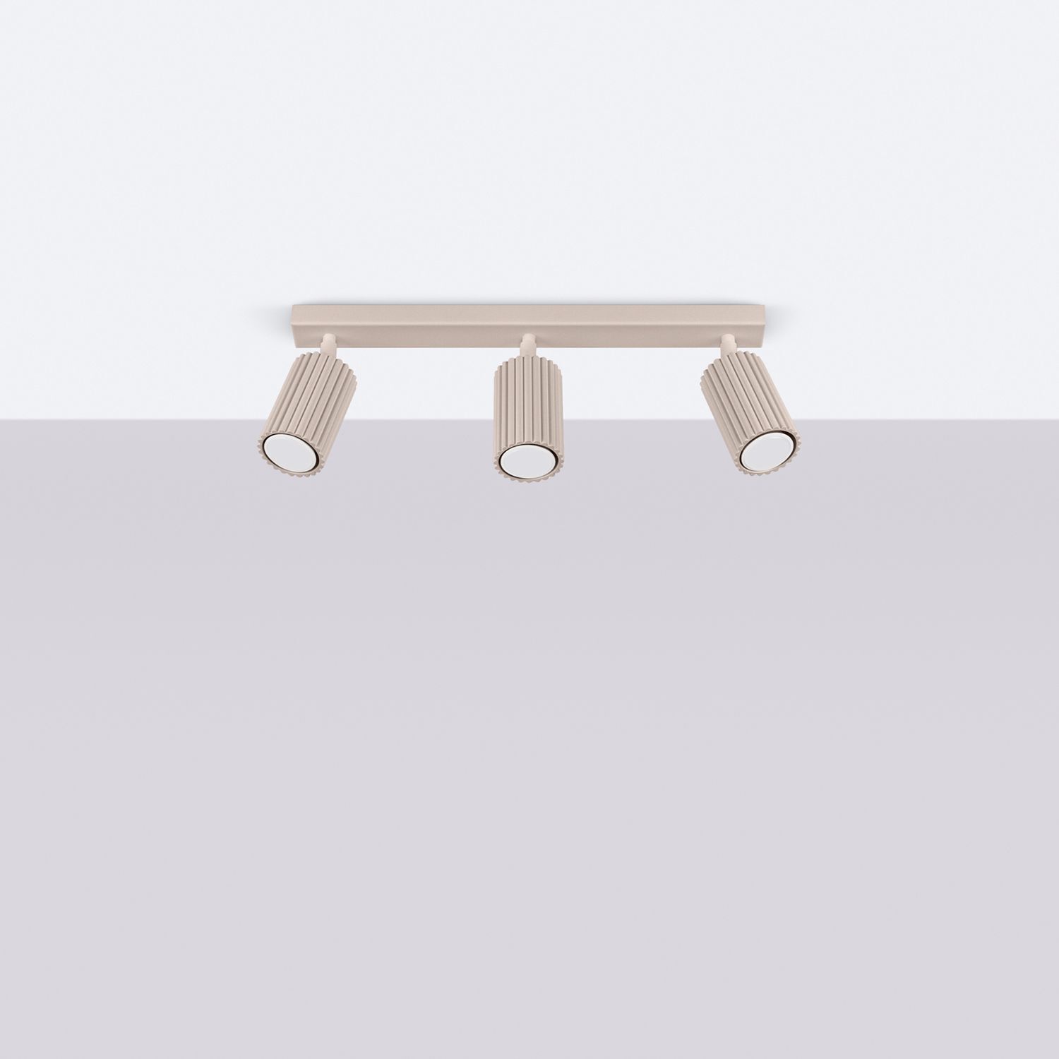 Deckenstrahler 3-flammig verstellbar 45 cm GU10 Taupe