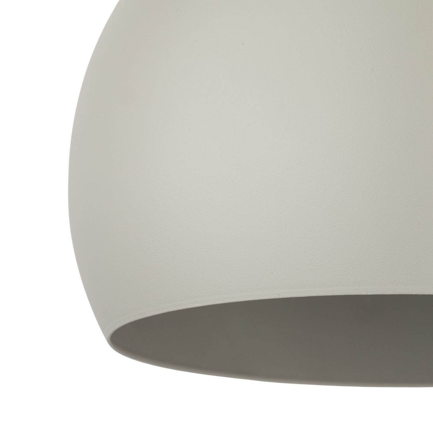 Lampe à suspendre Métal Beige Boule Abat-jour rond Ø 27 cm E27