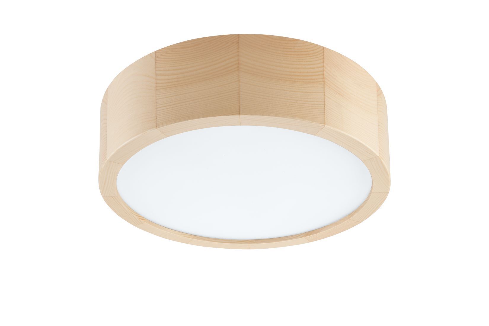 Plafonnier LED avec bois brun rond Salon