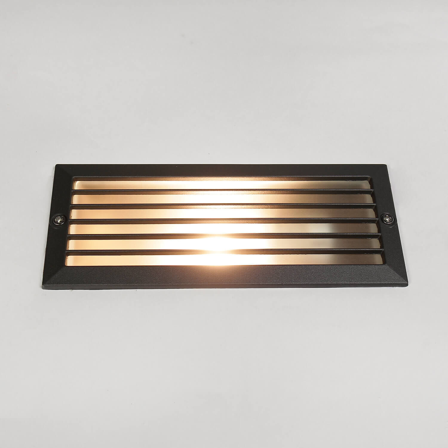 Luminaire encastré extérieur L : 23 cm IP44 E27 Aluminium Anthracite