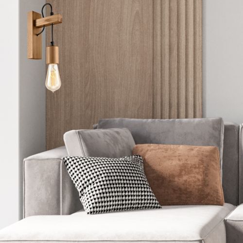 Applique murale Lampe en bois polyvalente Lampe AMIDA