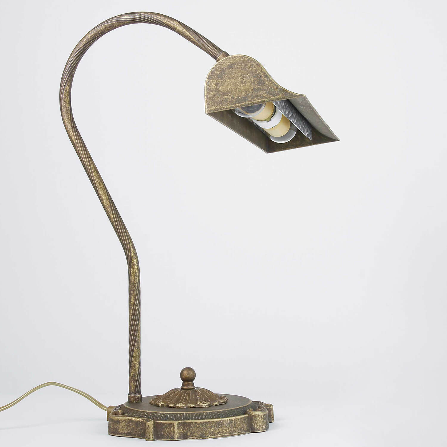 Lampe de table Bronze Clair en laiton véritable Premium