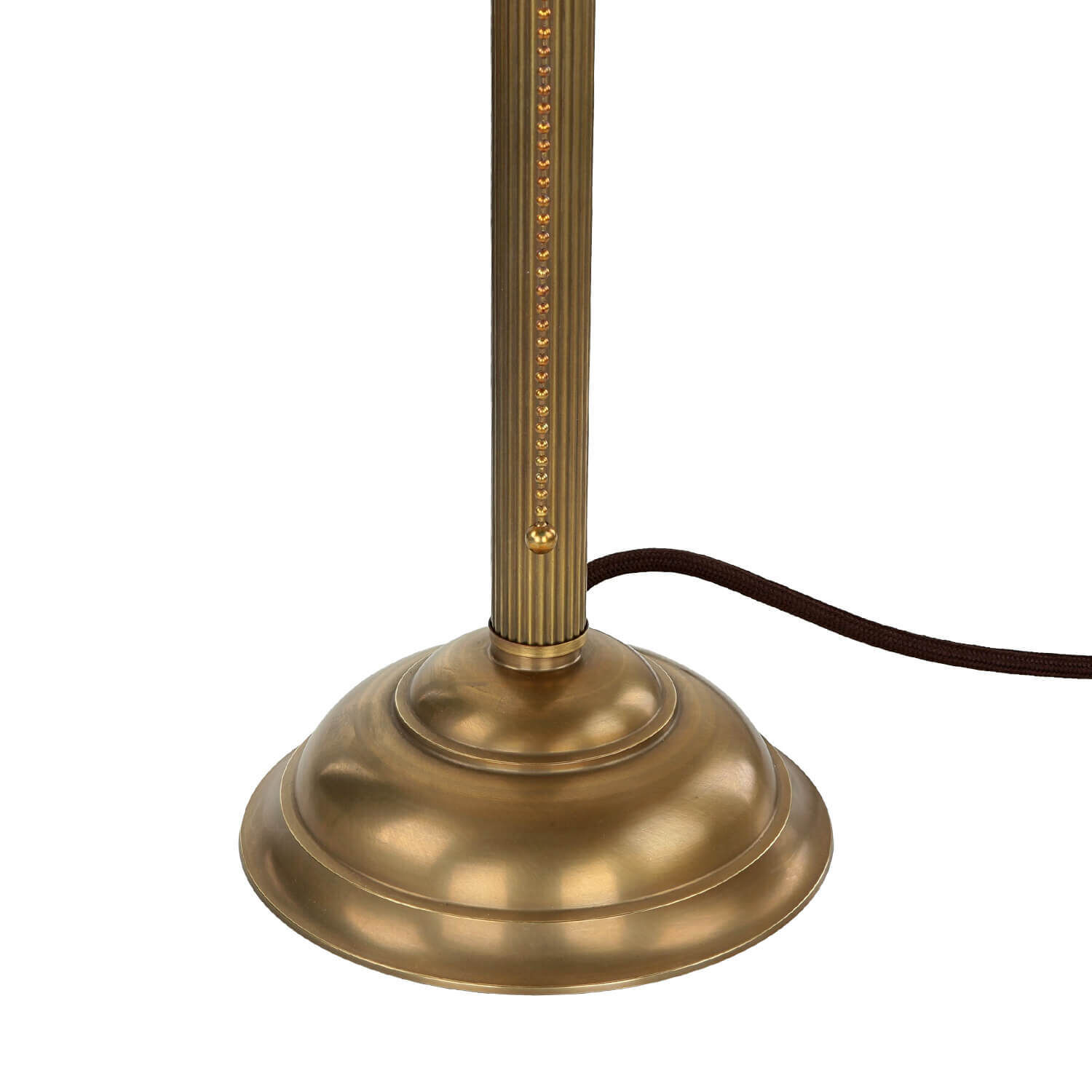 Lampe de table Art Nouveau V4 laiton véritable train Lampe, Bronze, Rauchrohr