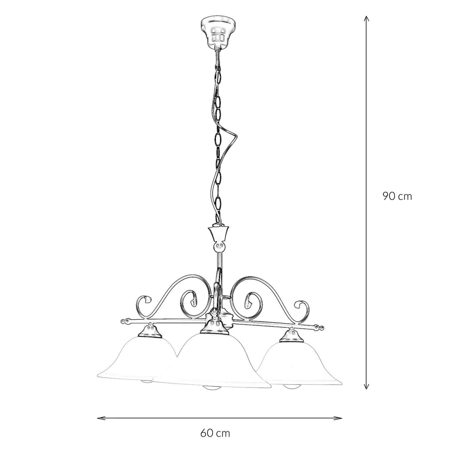 Lampe à suspendre rustique réglable noir DOROTHEA