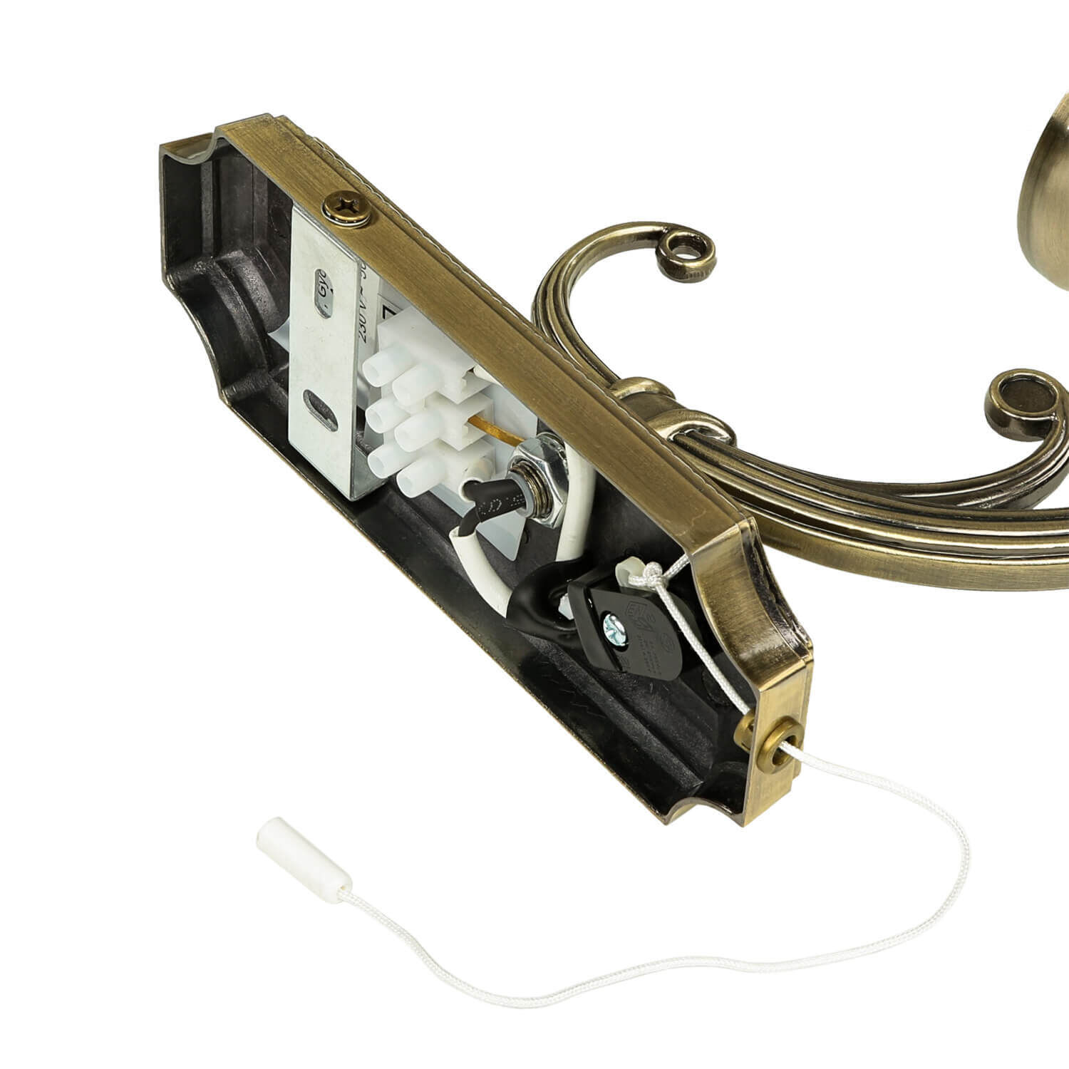 Applique murale allongée MARLENE Art nouveau Elektronik, Hardware