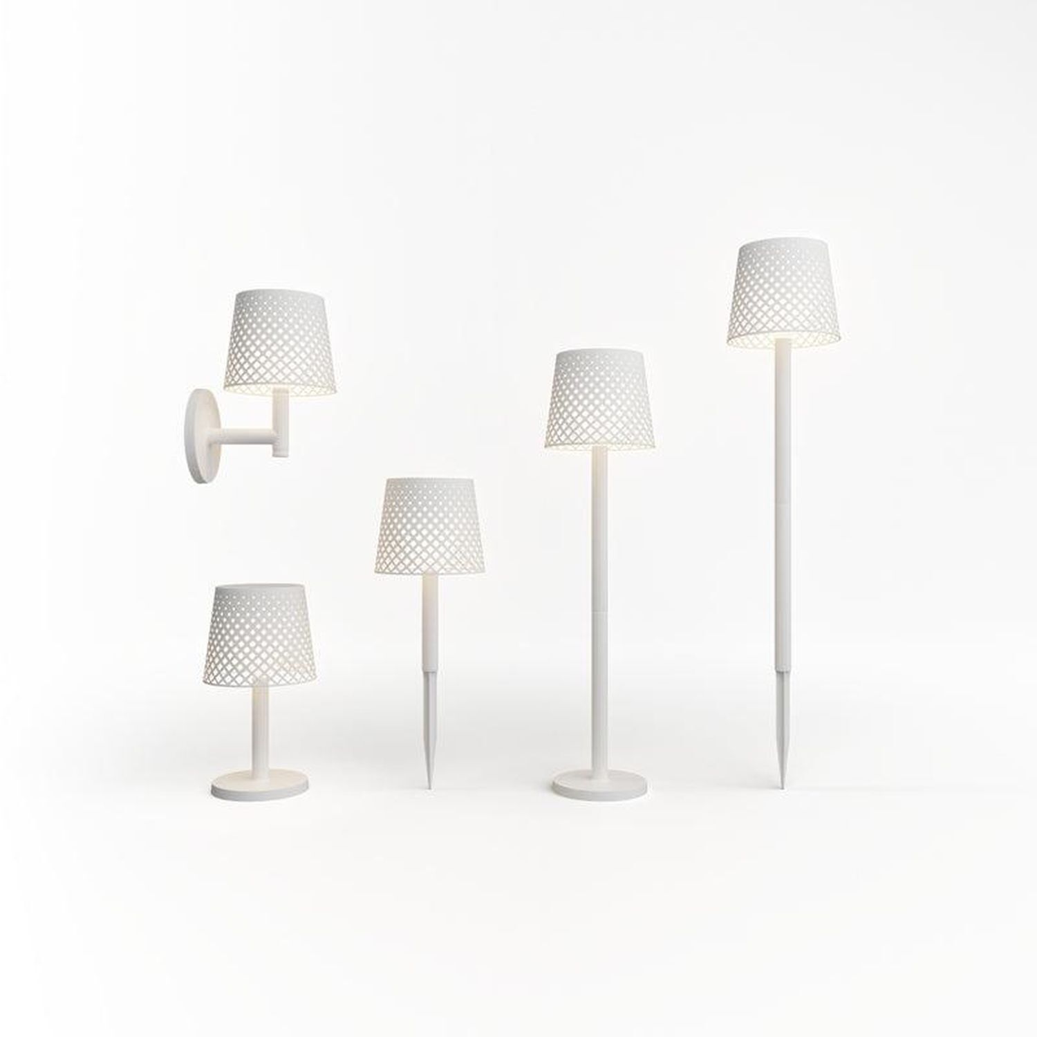 Lampe solaire à LED 5 en 1 Piquet de terre Mur Table Sol IP65