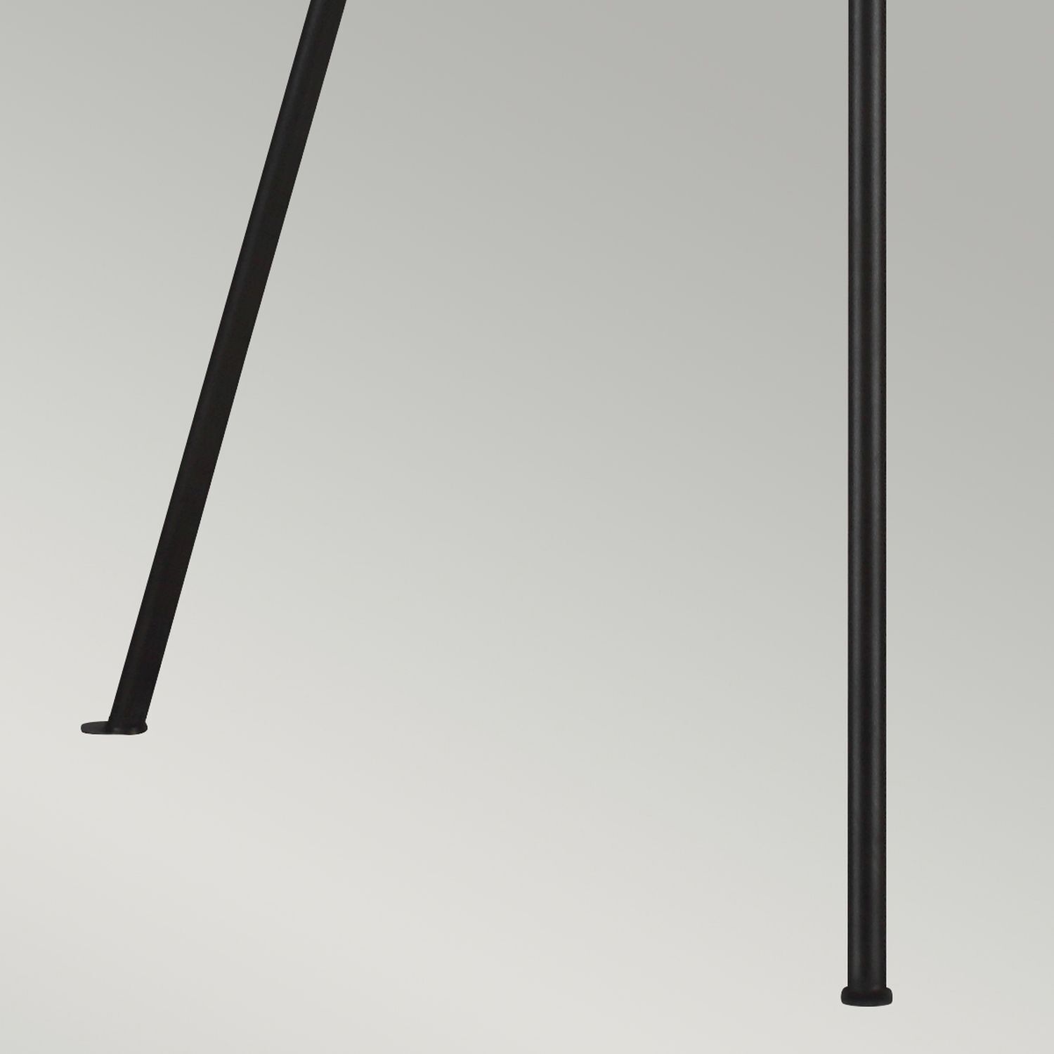 Lampadaire tripode en rouille blanc 140cm petit métal tissu
