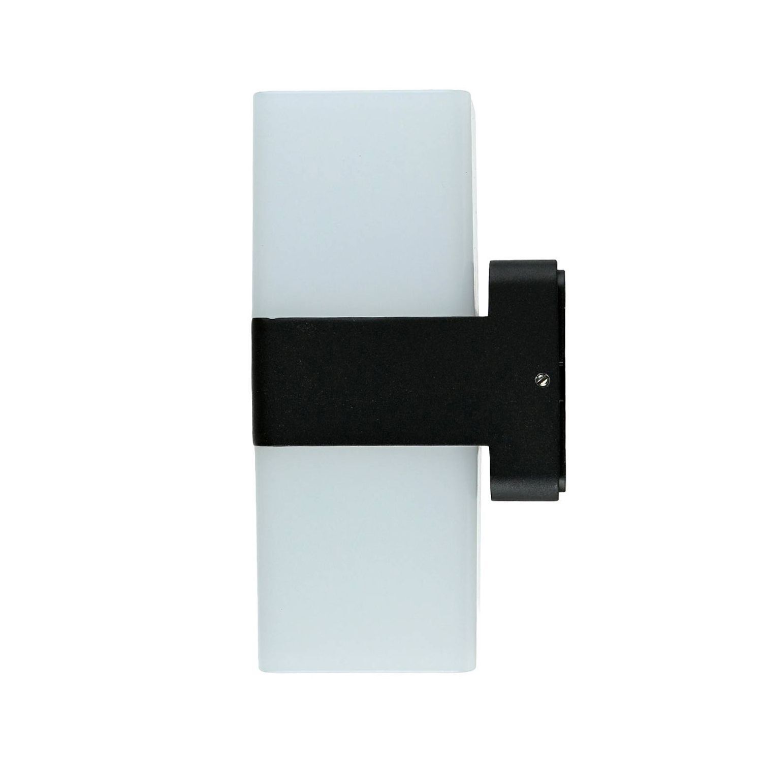 LED Außenwandleuchte Aluminium IP44 H: 20,5 cm eckig